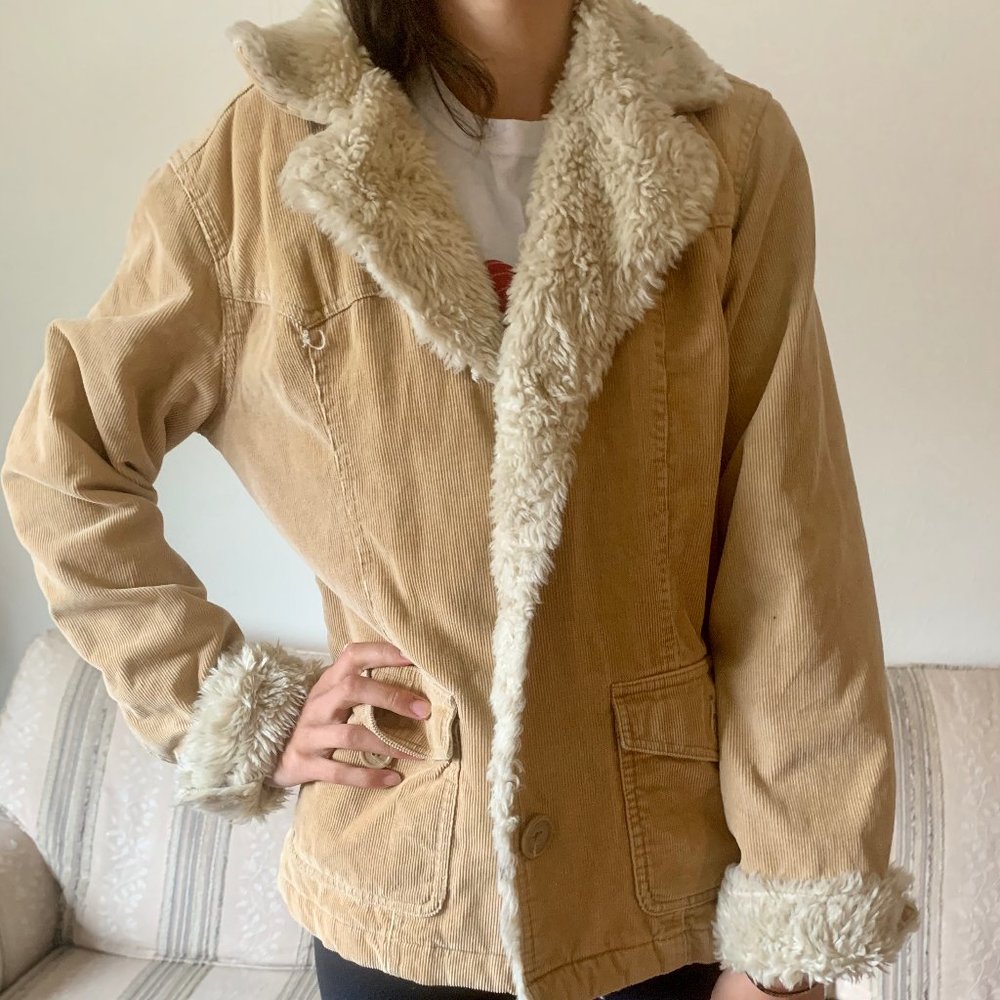 Aeropostale trendy faux fur coat